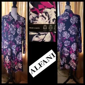 NWT Alfani Floral Shirt Dress